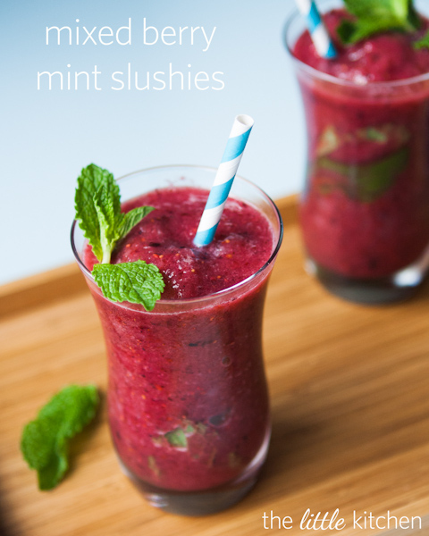 Summer Slushes Mixed Berry Mint Slushies Recipes By Cupcakepedia, dessert, beverage, food, slushes, summertime drinks
